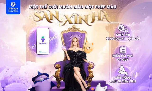 Chứng khoán Shinhan gây sốt với 'Sàn Xịn Ha' cùng ưu đãi miễn phí giao dịch trọn đời