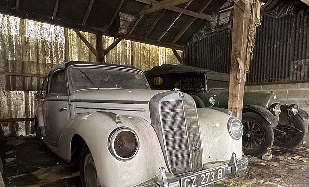 Phát hiện ‘kho báu’ xe cổ Mercedes bị cất giấu suốt 40 năm 
