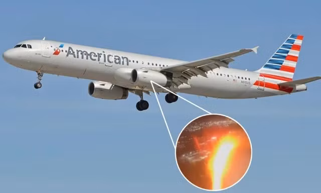 Động cơ máy bay bốc cháy khi vừa cất cánh