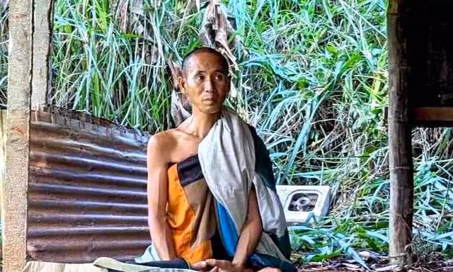 Hình ảnh về căn chòi nơi ông Thích Minh Tuệ ẩn tu