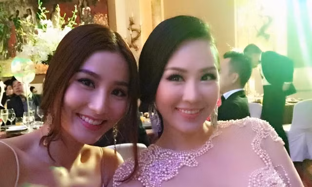 Diễm My 9x diện váy ngủ sexy dự tiệc cưới Trúc Diễm