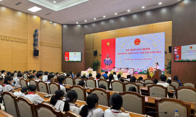 Yên Bái lần đầu tổ chức kỳ họp giả định Hội đồng Nhân dân trẻ em