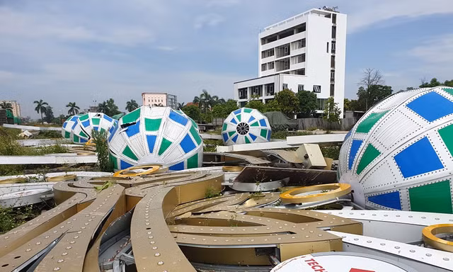 Công trình 11 tỷ đồng gãy đổ ở TP Vinh bị tố 'đánh cắp' hồ sơ thiết kế