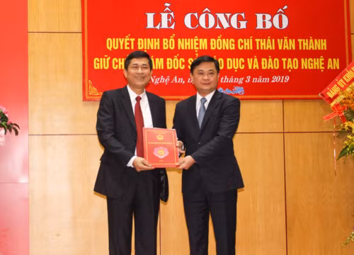 Nghệ An có Giám đốc sở Giáo dục mới