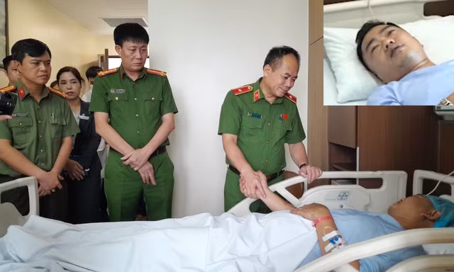 Thiếu tá cảnh sát bị trúng đạn kể lại thời điểm vây bắt kẻ bắt cóc bé 7 tuổi ở Hà Nội 
