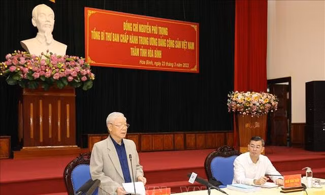 Tổng Bí thư Nguyễn Phú Trọng: Phát huy giá trị truyền thống, xây dựng Hòa Bình phát triển toàn diện