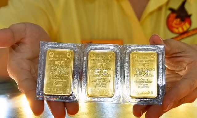 Giá vàng SJC ở mức 81,5 triệu đồng/lượng. 