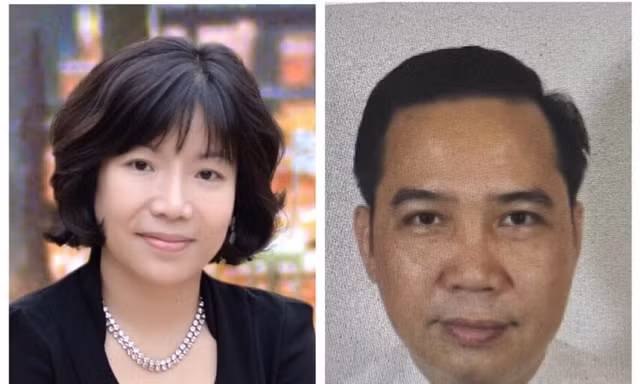 Các bị can Nguyễn Thị Thanh Nhàn và Trần Mạnh Hà, lãnh đạo Công ty AIC.