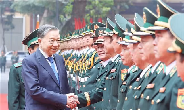 Tổng Bí thư Tô Lâm thăm, làm việc tại Bộ Tư lệnh Bộ đội Biên phòng