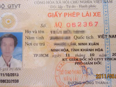 'Công nghệ' làm bằng lái giả