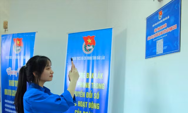 ĐVTN tham quan tìm hiểu Di tích lịch sử - văn hóa quốc gia CaDa qua quét mã QR 