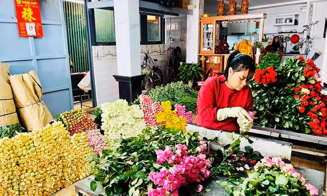 Giá hoa Đà Lạt đang tăng 