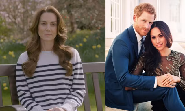 Hoàng tử Harry và Meghan lên tiếng sau khi Công nương Kate chia sẻ về bệnh tình