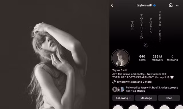 Taylor Swift chuẩn "cục cưng nước Mỹ", được Instagram ra mắt tính năng độc quyền