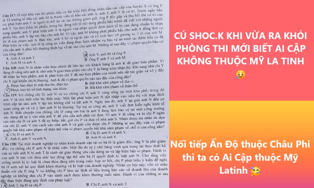 Những tình huống "miệng cười tim đau" của teen 2K5 khi làm bài thi tốt nghiệp