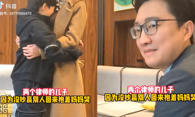 "Cười xỉu" clip ông bố bất lực nhìn con trai khóc nức nở vì không cãi thắng bạn