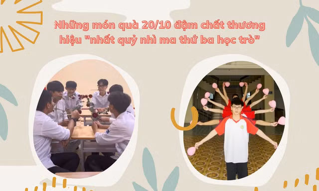 Hội nam sinh đầu tư quà 20/10: Bắt trend "2, 3 con mực", tặng dép tổ ong thay hoa hồng