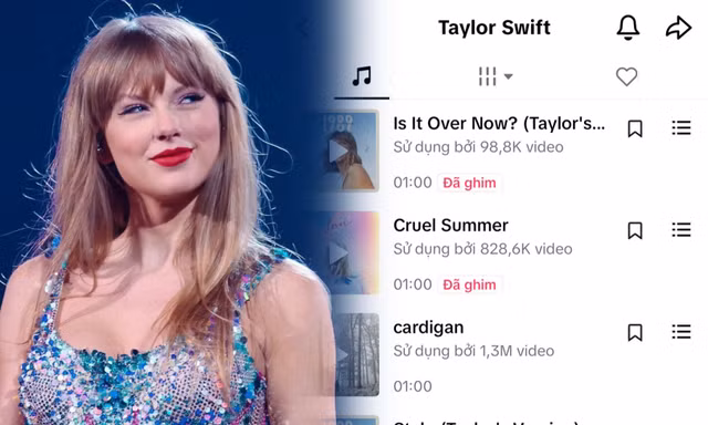 Vì sao Taylor Swift có thể đưa nhạc của mình trở lại TikTok sau khi bị gỡ?