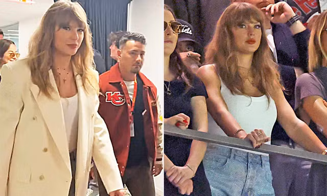 Biểu cảm của Taylor Swift khi bị khán giả la ó phản đối tại Super Bowl 2025
