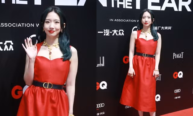 Lần đầu tiên thảm đỏ C-Biz có nữ nghệ sĩ khiến fan nhìn mà thấy tiếc cho bộ váy Dior