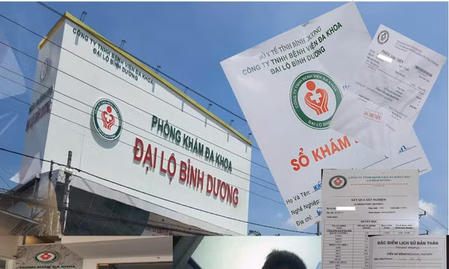 Phòng khám Đa khoa Đại lộ Bình Dương được cho là tổ chức khám, chữa bệnh "chui"