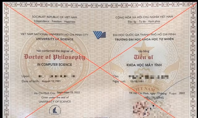 'Truy vết' lý lịch khoa học và những nơi tiến sĩ giả từng dạy học