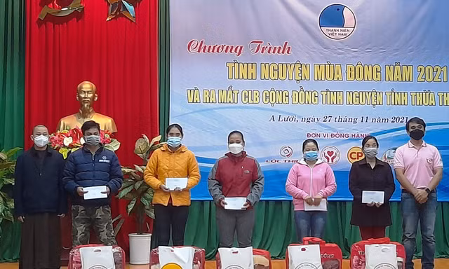 Tỉnh Đoàn, Hội LHTN Việt Nam tỉnh TT-Huế triển khai chương trình “Tình nguyện mùa Đông” năm 2021
