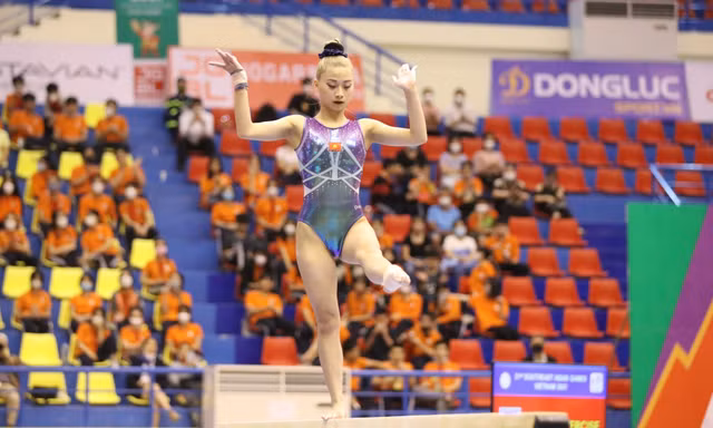 VĐV TDDC Phạm Như Phương thi đấu tại SEA Games 31. Ảnh: Như Ý