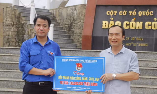 Nhiều hoạt động an sinh xã hội của Trung ương Đoàn tại huyện đảo Cồn Cỏ