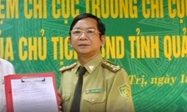 Chi cục trưởng Kiểm lâm Quảng Trị bị kỷ luật cách hết chức vụ trong Đảng