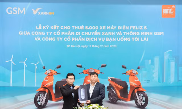 'Bạn Uống Tôi Lái' thuê 5.000 xe máy điện VinFast từ GSM, triển khai dịch vụ tại 13 tỉnh miền Tây Nam Bộ