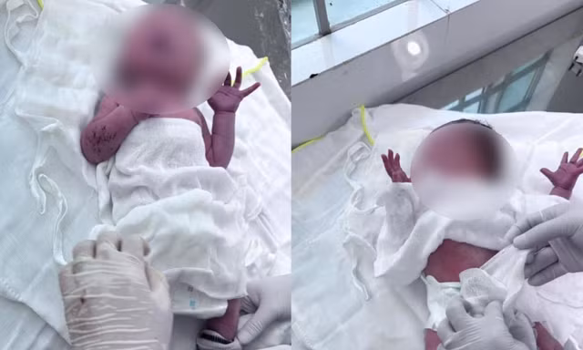 Bé gái sơ sinh bị bỏ rơi bên bờ sông Tắc