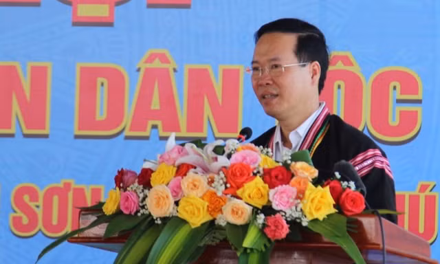 Chủ tịch nước Võ Văn Thưởng dự Ngày hội Đại Đoàn kết toàn dân tộc tại Phú Yên