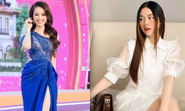 Á hậu Thuỵ Vân quyến rũ với váy dạ hội lệch vai, Tường San đẹp như tiểu thư với sắc trắng