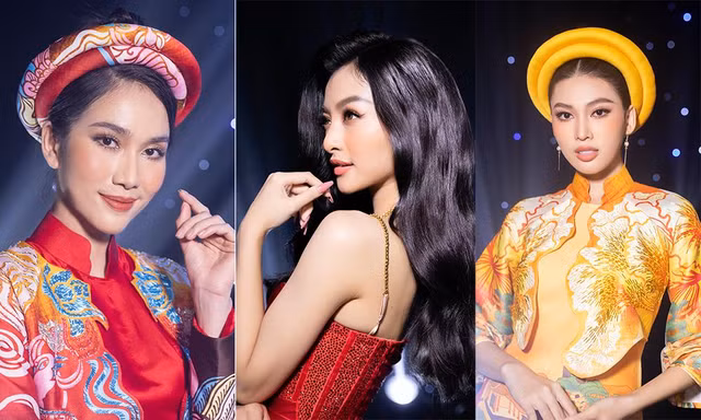 Ngọc Thảo mặc áo dài rực rỡ, Kiều Loan diện váy xẻ sexy trong chương trình chào Xuân 2022