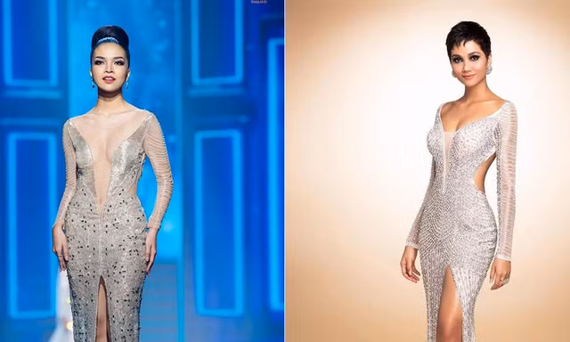 Người đẹp Thái bị cho là mặc váy 'nhái' của H'Hen Niê tại bán kết Miss Universe Thailand