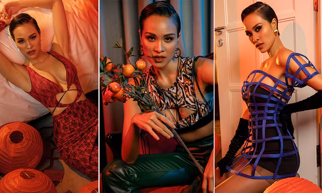 Phương Mai ngày càng nóng bỏng sau khi sinh con, sexy hết cỡ trong bộ ảnh Tết 