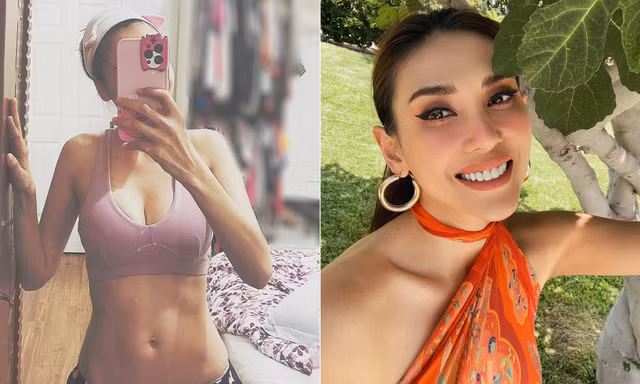 Diễm Hương khoe eo thon nóng bỏng, Võ Hoàng Yến diện áo yếm sexy bên trời Tây