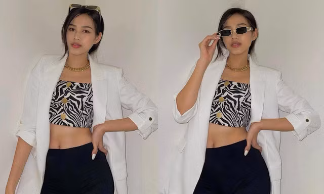 Đỗ Thị Hà bất ngờ đổi style cá tính, mặc áo crop-top khoe eo 'con kiến' cực nóng bỏng 