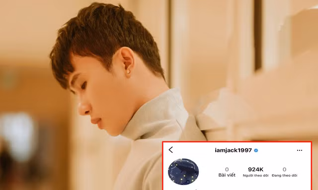 Fan lo lắng khi Jack bất ngờ xóa toàn bộ ảnh trên Instagram, thay avatar tâm trạng