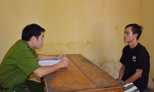 Đối tượng Phương tại cơ quan điều tra