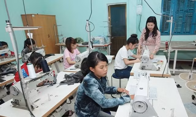 Nhiều mô hình dạy nghề cho lao động nông thôn, lao động DTTS đã và đang phát huy hiệu quả ở Bình Thuận. Ảnh: Báo Bình Thuận