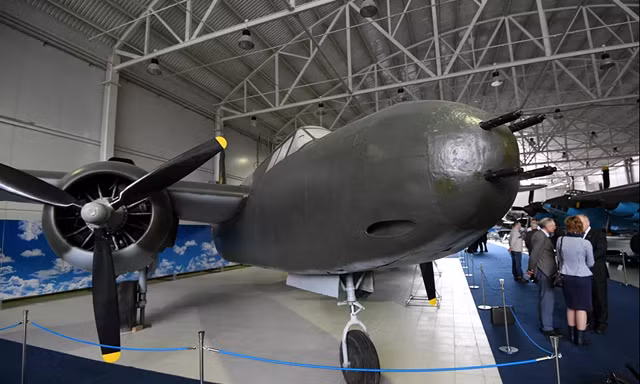 Máy bay Mỹ A-20 "Boston", được triển lãm tại Bảo tàng Không quân Trung ương ở Monino. Ảnh: Sputnik