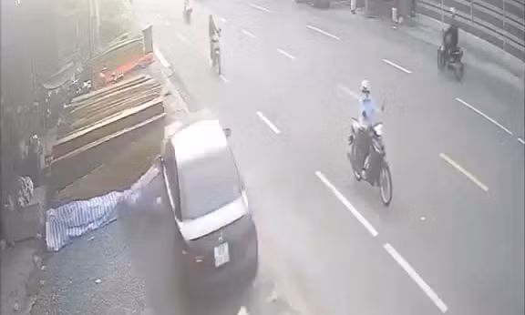 Hiện trường vụ tai nạn do Trưởng Phòng giao dịch một ngân hàng tại huyện Gò Công Tây, tỉnh Tiền Giang say xỉn lái xe tông 3 người thương vong vào ngày 7/10/2024.