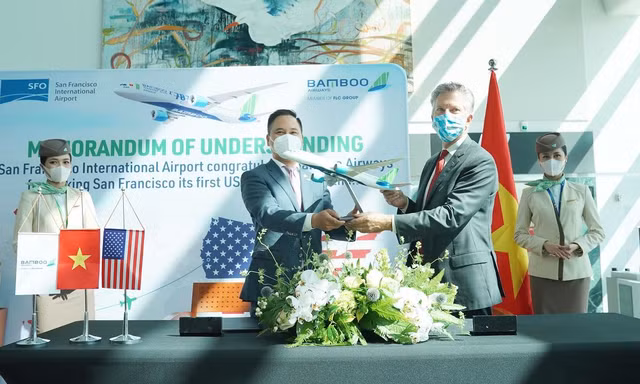 Bamboo Airways đón chuyến bay thẳng không dừng đầu tiên kết nối Việt - Mỹ