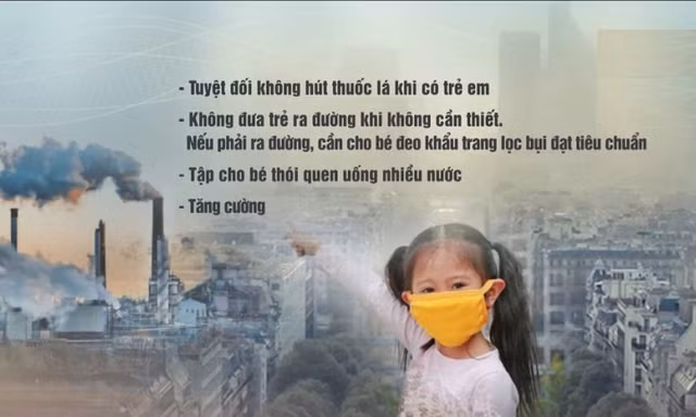 Cách bảo vệ trẻ trong môi trường không khí ô nhiễm