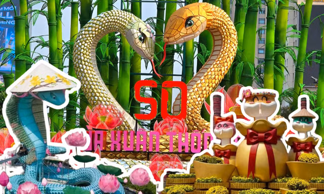 Đường hoa Nguyễn Huệ "lên đồ" lung linh, sẵn sàng đón Tết Ất Tỵ