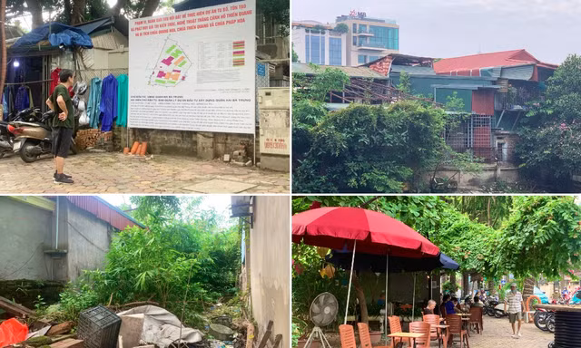 Hiện trạng khu đất sắp được thu hồi quanh hồ Thiền Quang