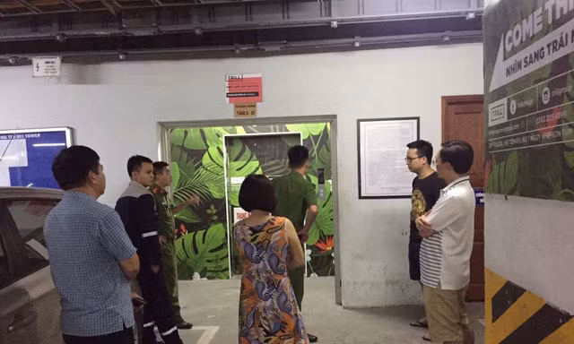 Công an có mặt tại hiện trường vụ việc.