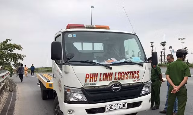 Hiện trường vụ tai nạn.